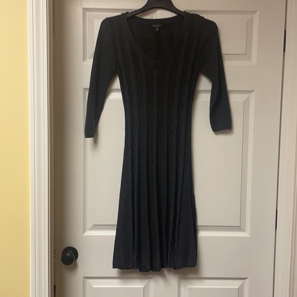 Nine West gray cable knit sweater dress - Picture 2 of 5